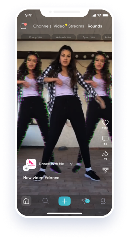 Лента вертикальных видео